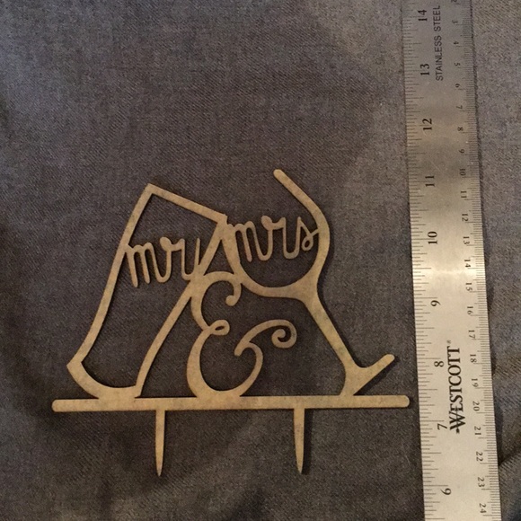 👰🏼Mr. and Mrs. Cake topper - Picture 4 of 5